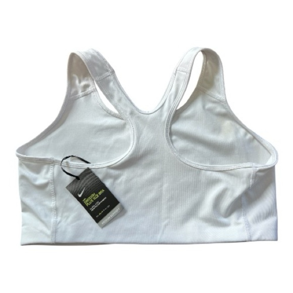 Nike Swoosh Plus Size White Dri-FIT Medium Support Sports Bra Size 2X - Picture 5 of 9